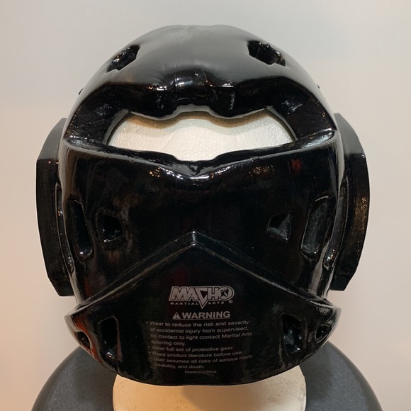 Child’s Macho Warrior Sparring Headgear with Metal Face Cage plus Bushido Gloves - Picture 4 of 9